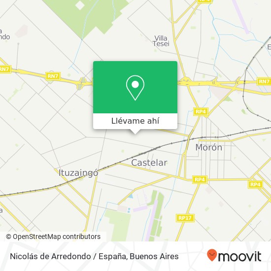 Mapa de Nicolás de Arredondo / España