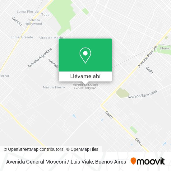Mapa de Avenida General Mosconi / Luis Viale