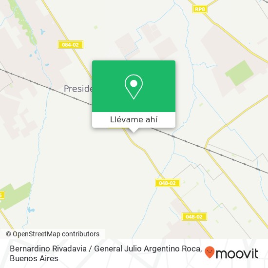 Mapa de Bernardino Rivadavia / General Julio Argentino Roca
