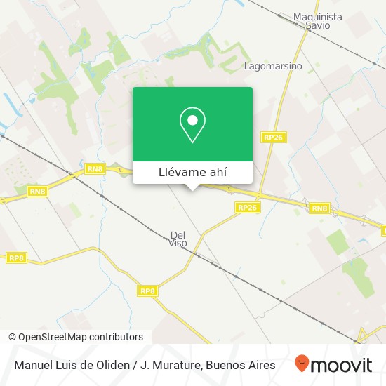 Mapa de Manuel Luis de Oliden / J. Murature