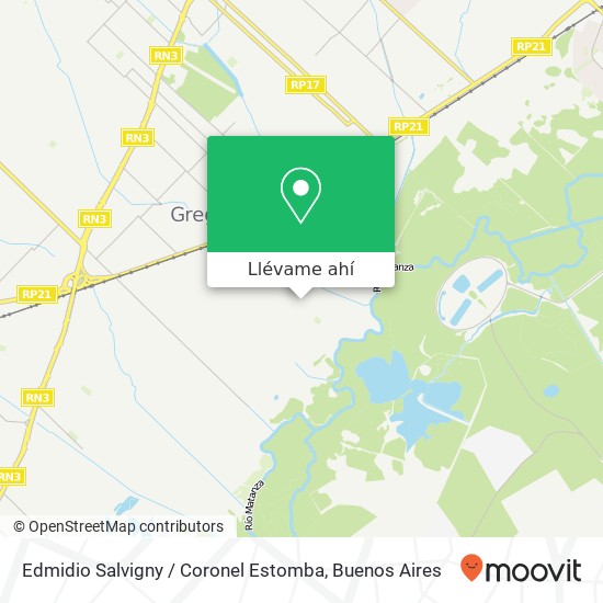 Mapa de Edmidio Salvigny / Coronel Estomba