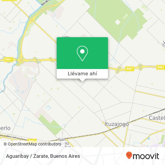 Mapa de Aguaribay / Zarate