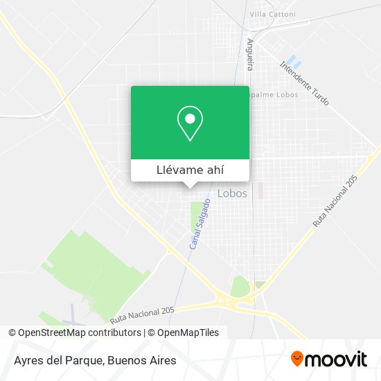 Mapa de Ayres del Parque