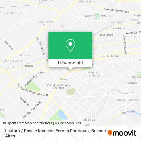 Mapa de Lautaro / Pasaje Ignacion Fermin Rodriguez