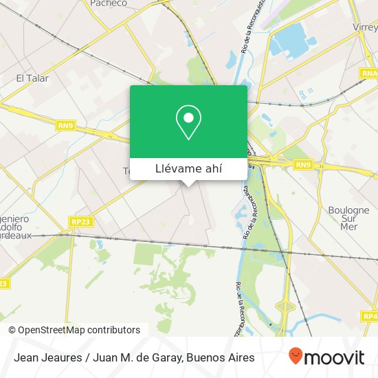 Mapa de Jean Jeaures / Juan M. de Garay