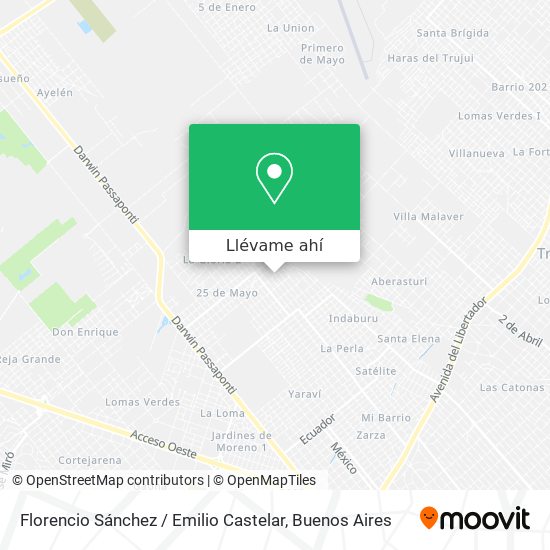 Mapa de Florencio Sánchez / Emilio Castelar