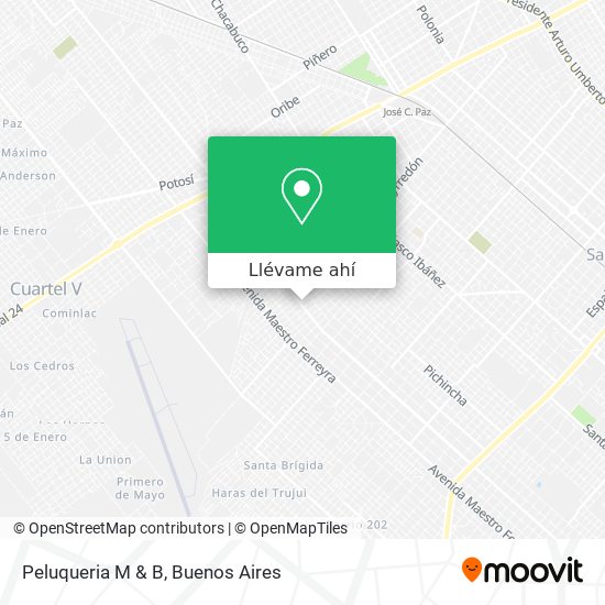 Mapa de Peluqueria M & B