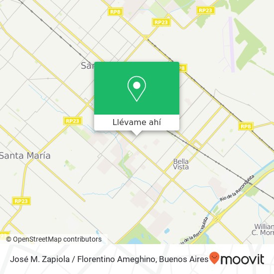 Mapa de José M. Zapiola / Florentino Ameghino