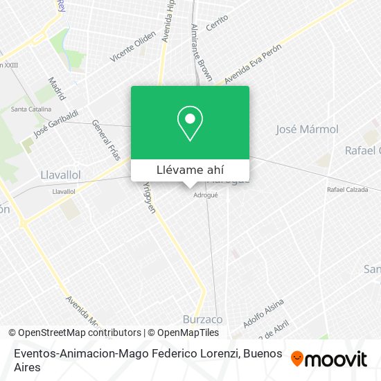 Mapa de Eventos-Animacion-Mago Federico Lorenzi