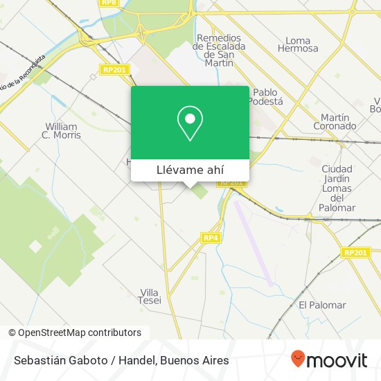 Mapa de Sebastián Gaboto / Handel