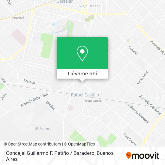 Mapa de Concejal Guillermo F. Patiño / Baradero