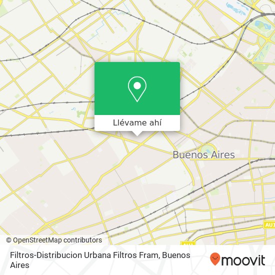 Mapa de Filtros-Distribucion Urbana Filtros Fram