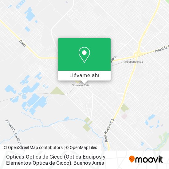 Mapa de Opticas-Optica de Cicco (Optica-Equipos y Elementos-Optica de Cicco)