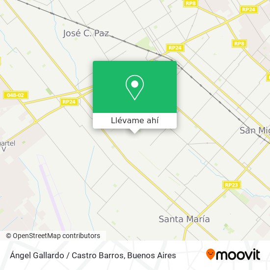 Mapa de Ángel Gallardo / Castro Barros
