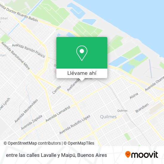 Mapa de entre las calles Lavalle y Maipú