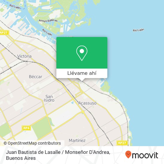 Mapa de Juan Bautista de Lasalle / Monseñor D'Andrea