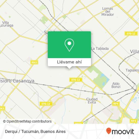 Mapa de Derqui / Tucumán