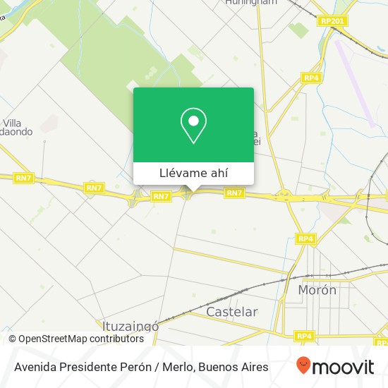 Mapa de Avenida Presidente Perón / Merlo