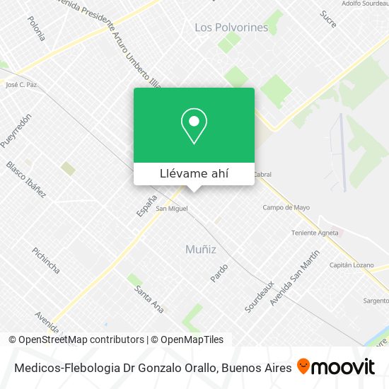 Mapa de Medicos-Flebologia Dr Gonzalo Orallo