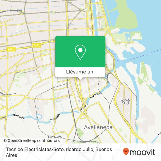 Mapa de Tecnico Electricistas-Soto, ricardo Julio