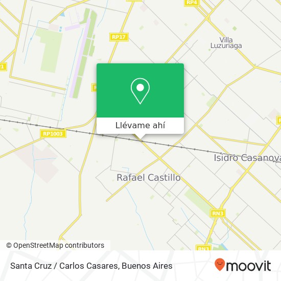 Mapa de Santa Cruz / Carlos Casares