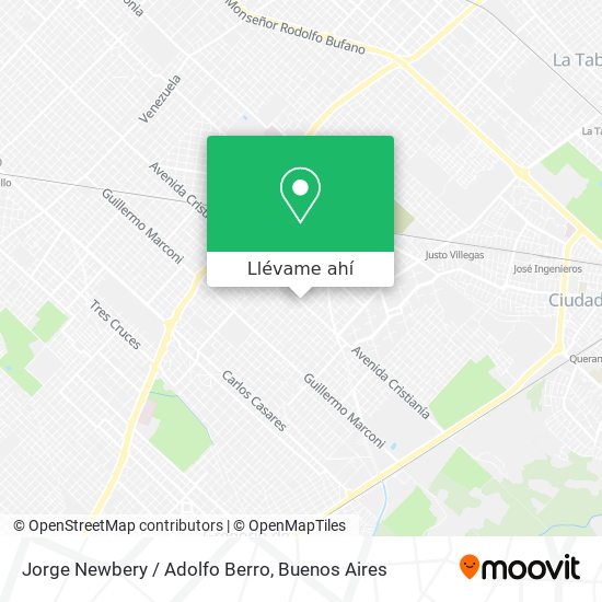 Mapa de Jorge Newbery / Adolfo Berro