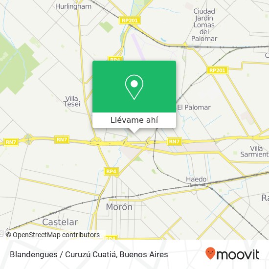 Mapa de Blandengues / Curuzú Cuatiá