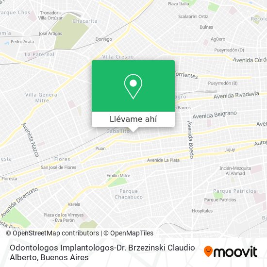 Mapa de Odontologos Implantologos-Dr. Brzezinski Claudio Alberto