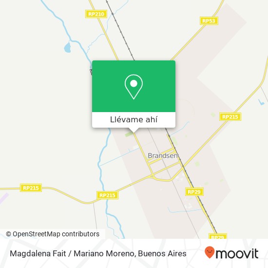 Mapa de Magdalena Fait / Mariano Moreno