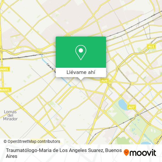 Mapa de Traumatólogo-Maria de Los Angeles Suarez