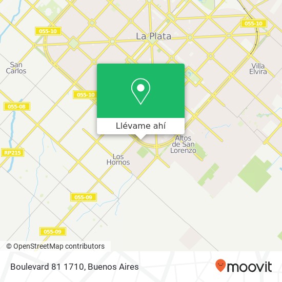 Mapa de Boulevard 81 1710