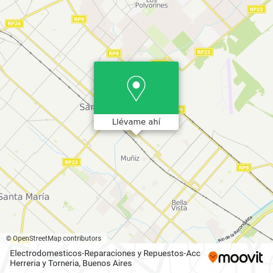 Mapa de Electrodomesticos-Reparaciones y Repuestos-Acc Herreria y Torneria