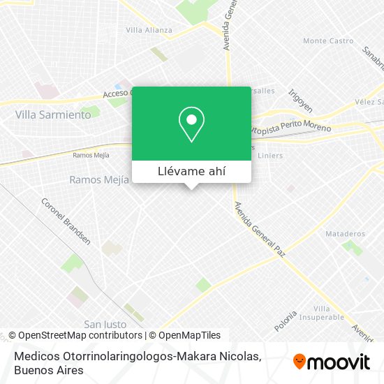 Mapa de Medicos Otorrinolaringologos-Makara Nicolas
