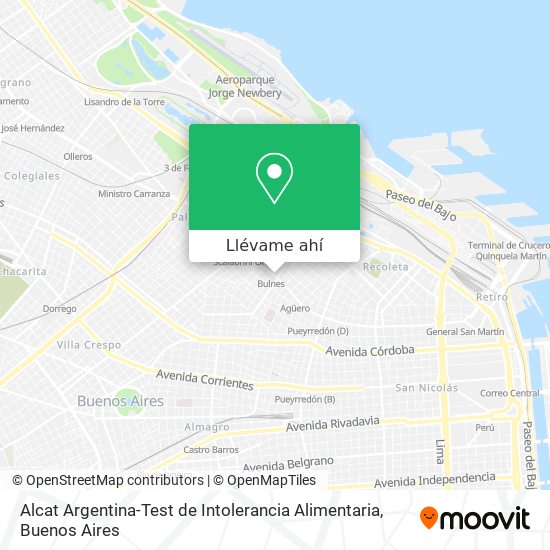 Mapa de Alcat Argentina-Test de Intolerancia Alimentaria