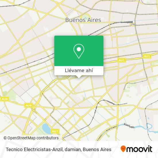 Mapa de Tecnico Electricistas-Anzil, damian