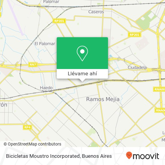 Mapa de Bicicletas Moustro Incorporated