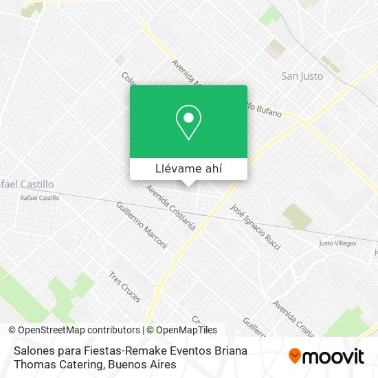 Mapa de Salones para Fiestas-Remake Eventos Briana Thomas Catering