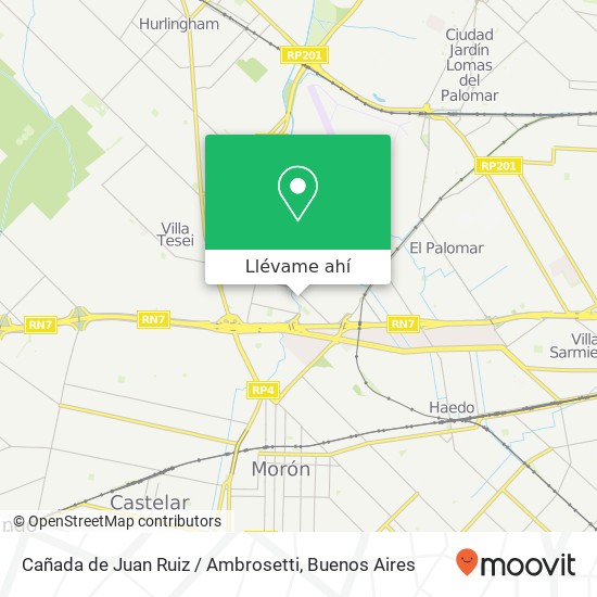 Mapa de Cañada de Juan Ruiz / Ambrosetti