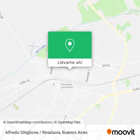 Mapa de Alfredo Ghiglione / Rivadavia