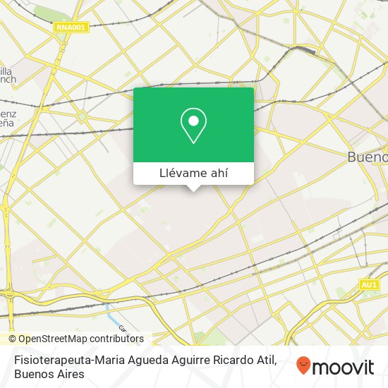 Mapa de Fisioterapeuta-Maria Agueda Aguirre Ricardo Atil