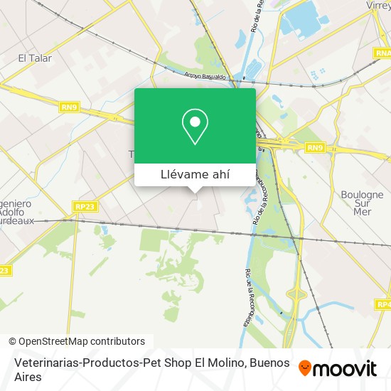 Mapa de Veterinarias-Productos-Pet Shop El Molino