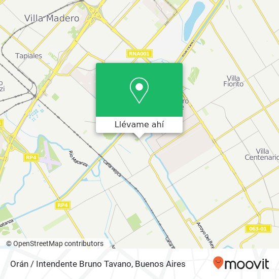 Mapa de Orán / Intendente Bruno Tavano