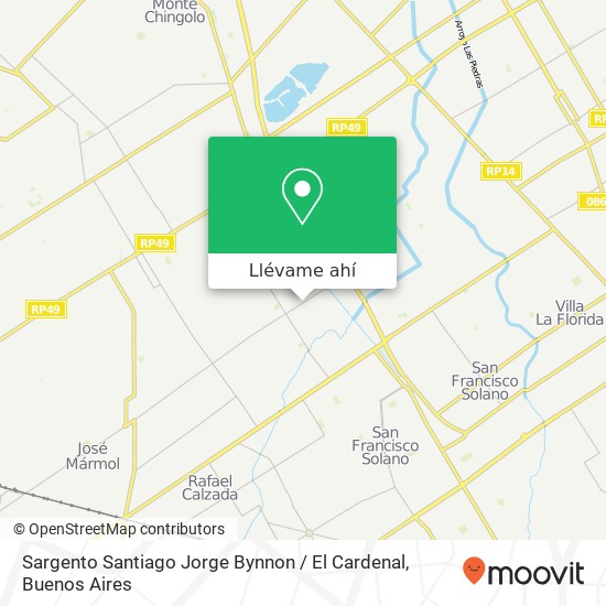 Mapa de Sargento Santiago Jorge Bynnon / El Cardenal