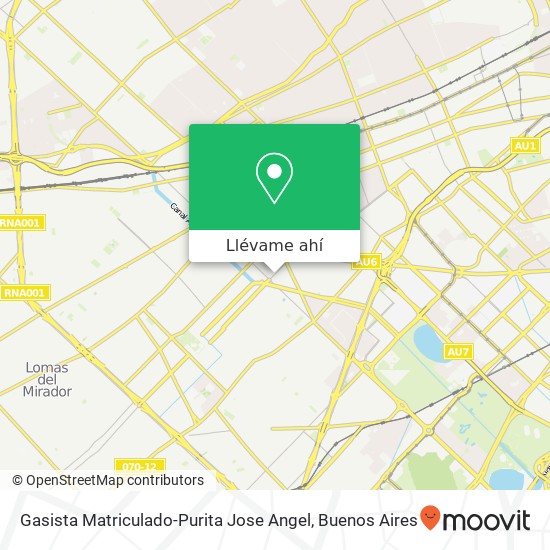 Mapa de Gasista Matriculado-Purita Jose Angel