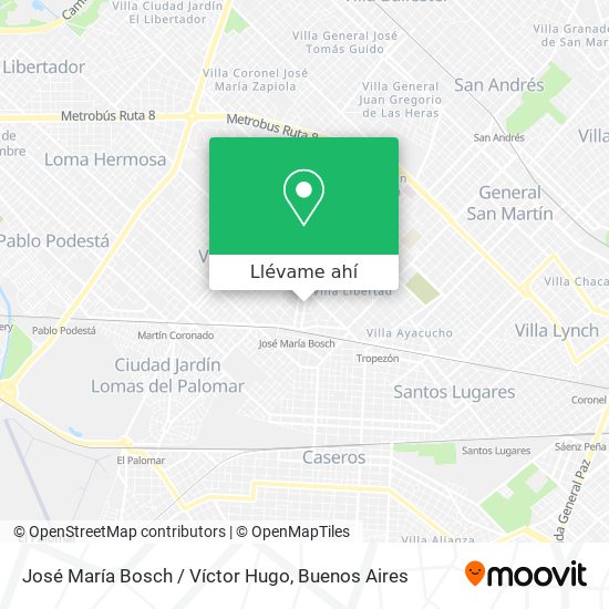 Mapa de José María Bosch / Víctor Hugo
