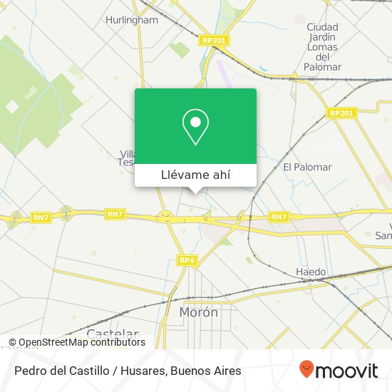Mapa de Pedro del Castillo / Husares