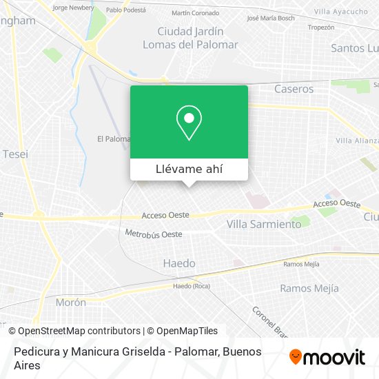 Mapa de Pedicura y Manicura Griselda - Palomar