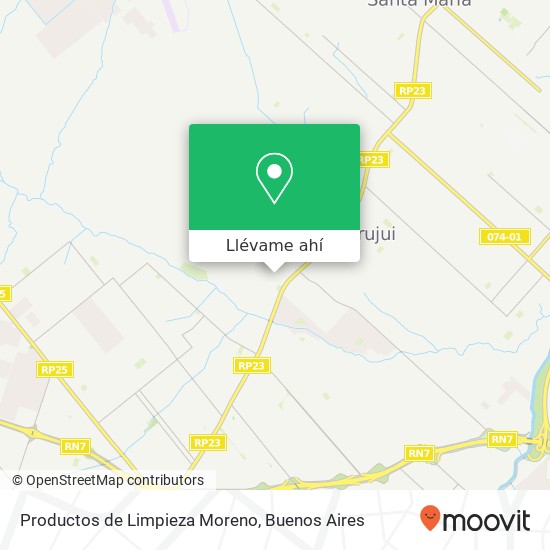 Mapa de Productos de Limpieza Moreno