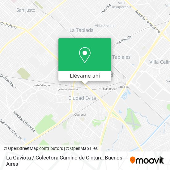 Mapa de La Gaviota / Colectora Camino de Cintura
