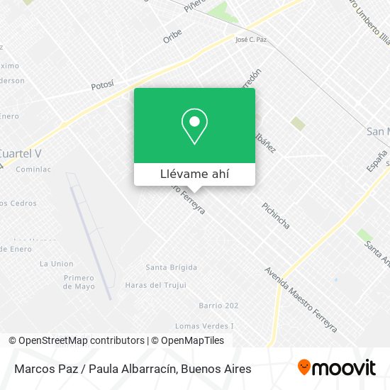 Mapa de Marcos Paz / Paula Albarracín